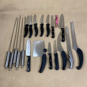 Chicago Cutlery Miracle Blade III Knife Variety Set 20 Pc Meat Cleaver Paring